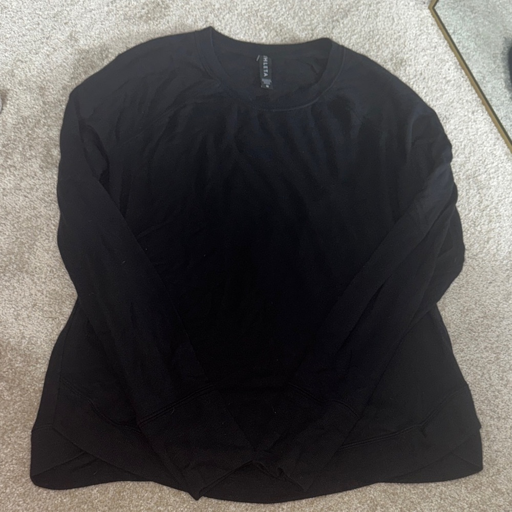 Athleta Black Crew Neck Top